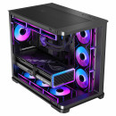 itek DARK CAVE CURVED Tower Noir
