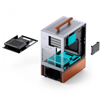 Jonsbo T7 Midi Tower Bois, Argent
