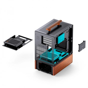 Jonsbo T7 Midi Tower Noir, Bois