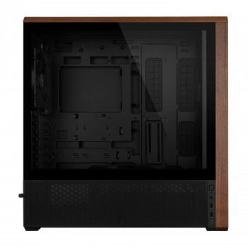 Lian Li Lancool LAN217X unité centrale Midi Tower Noir, Bois