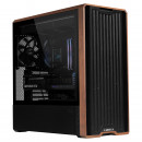 Lian Li Lancool LAN217X unité centrale Midi Tower Noir, Bois