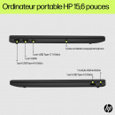 HP 15-fd0158nf Intel® Core™ i3 i3-N305 Ordinateur portable 39,6 cm (15.6") Full HD 8 Go DDR4-SDRAM 512 Go SSD Wi-Fi 6