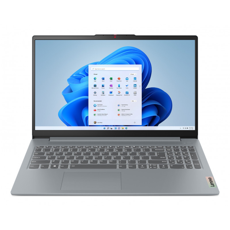 Lenovo IdeaPad Slim 3 15ABR8 AMD Ryzen™ 5 5625U Ordinateur portable 39,6 cm (15.6") Full HD 8 Go DDR4-SDRAM 512 Go SSD Wi-Fi 6