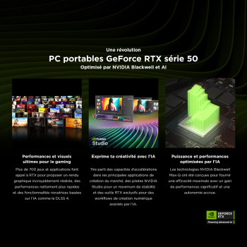 HP OMEN Gaming Laptop 17-db1034nf Copilot+ PC AMD Ryzen AI 7 Ordinateur portable 43,9 cm (17.3") Quad HD 32 Go DDR5-SDRAM