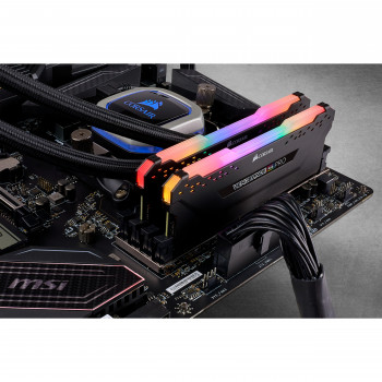 Corsair Vengeance Pro DDR4 RGB 32 Go (2 x 16 Go) 2666 Mhz CL16 – Noir