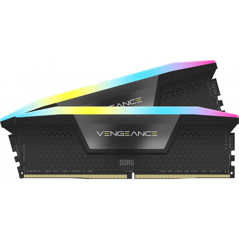 Corsair Vengeance DDR5 RGB 16 Go (2 x 8 Go) 5200 MHz CL40 – Noir