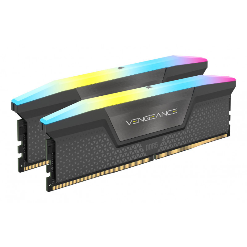 Corsair Vengeance DDR5 RGB 32 Go (2 x 16 Go) 6000 MHz CL30 – Noir