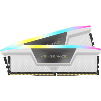 Corsair Vengeance DDR5 RGB 32 Go (2 x 16 Go) 6000 MHz CL30 – Blanc