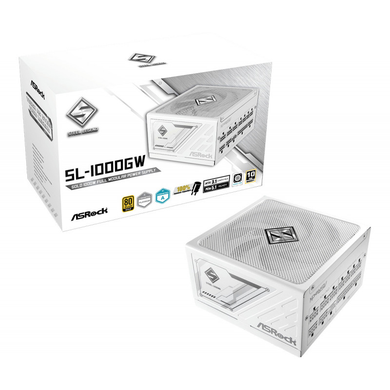 ASRock Steel Legend - 1000W (Blanc)