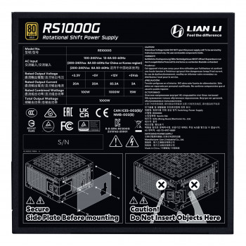 Lian Li Rotational SHIFT 1000W (Noir)