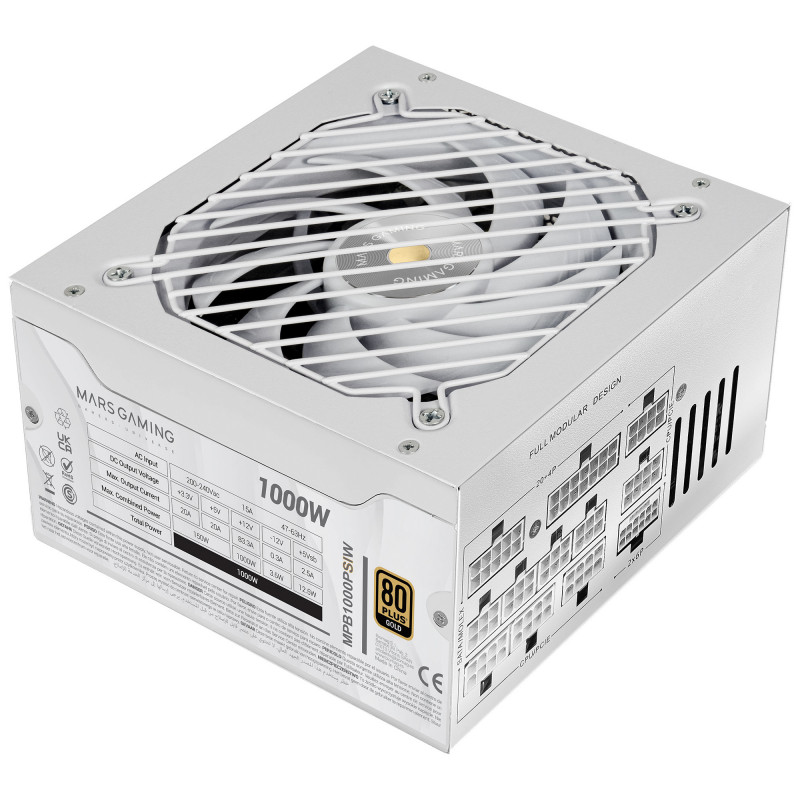 Mars Gaming MPB Pro-SI - 1000W (Blanc)