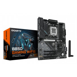 GIGABYTE B850 GAMING WIFI6 Carte Mère - AMD Ryzen 9000 Series CPUs, VRM numérique 6+2+2 phases, jusqu'à 8200MHz DDR5 (OC),